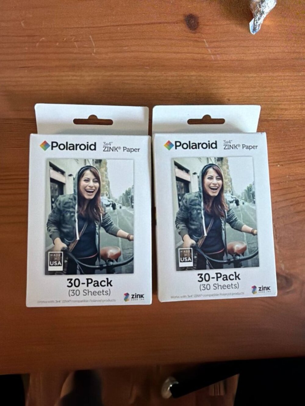 2 Polaroid 3x4" ZINK Photo Paper Packs (60 Sheets Total)